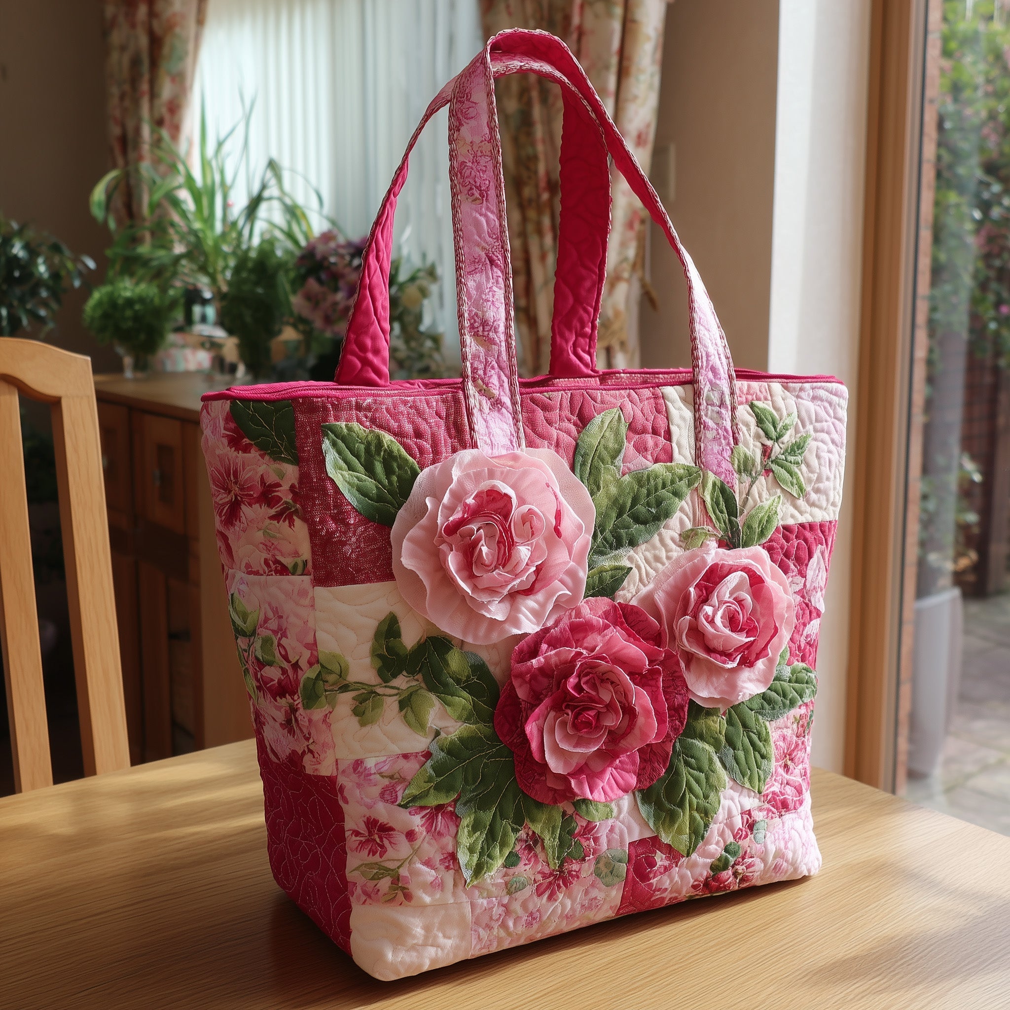 Strong Bloom Quilted Tote Bag GFTOTL4152