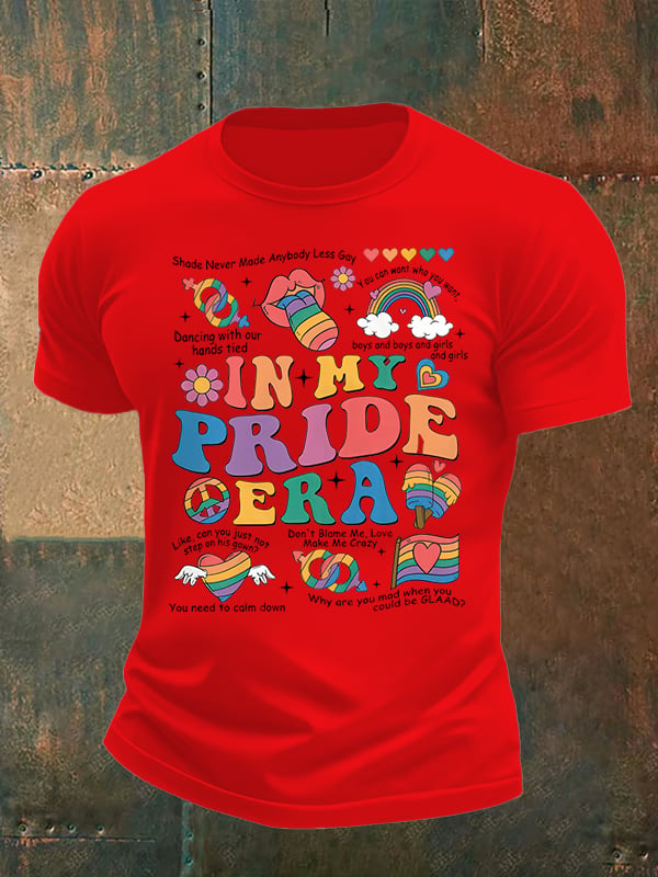 Men's In My Pride Era, Pride Month Print T-Shirt