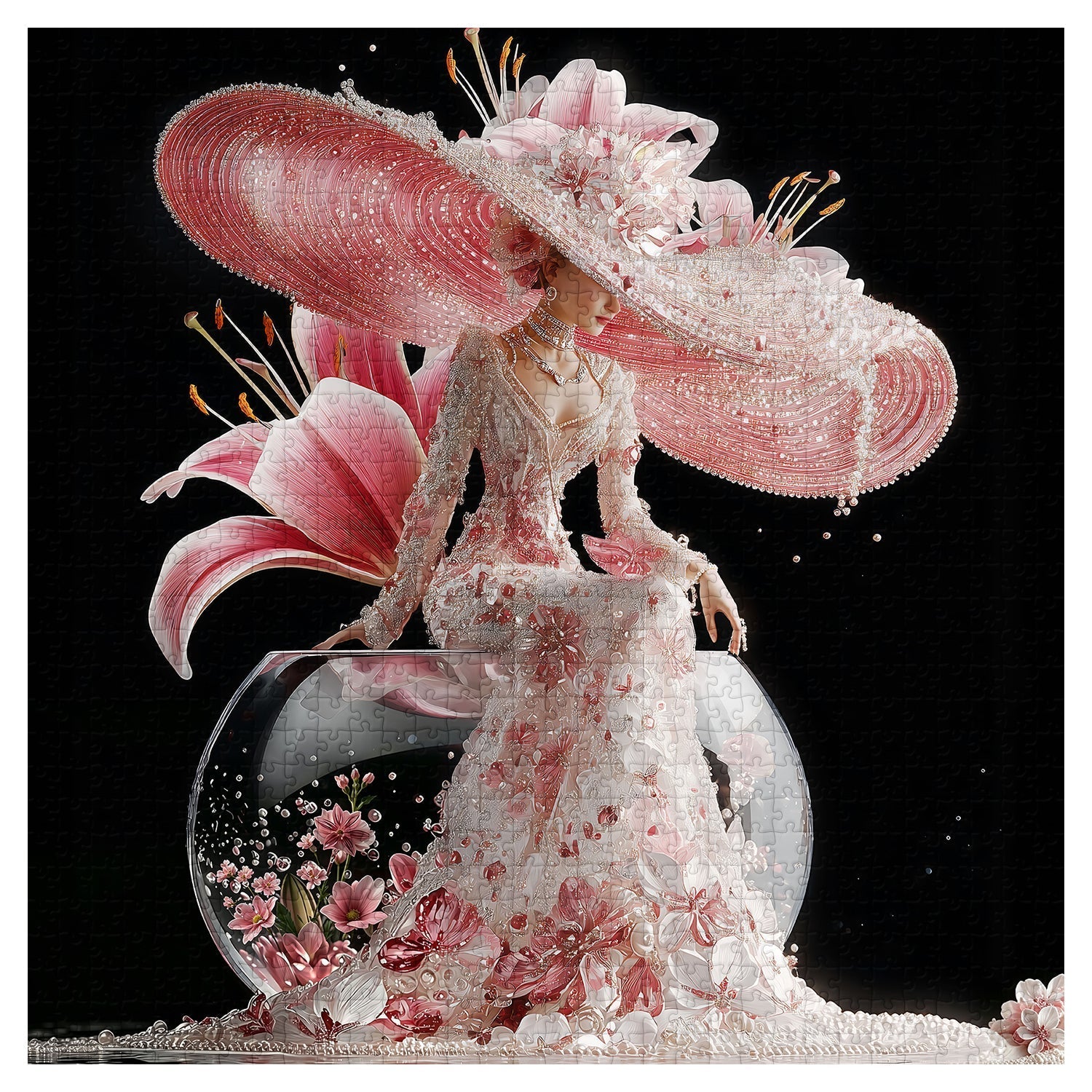 Blush Lily Jigsaw Puzzle 1000 Pieces
