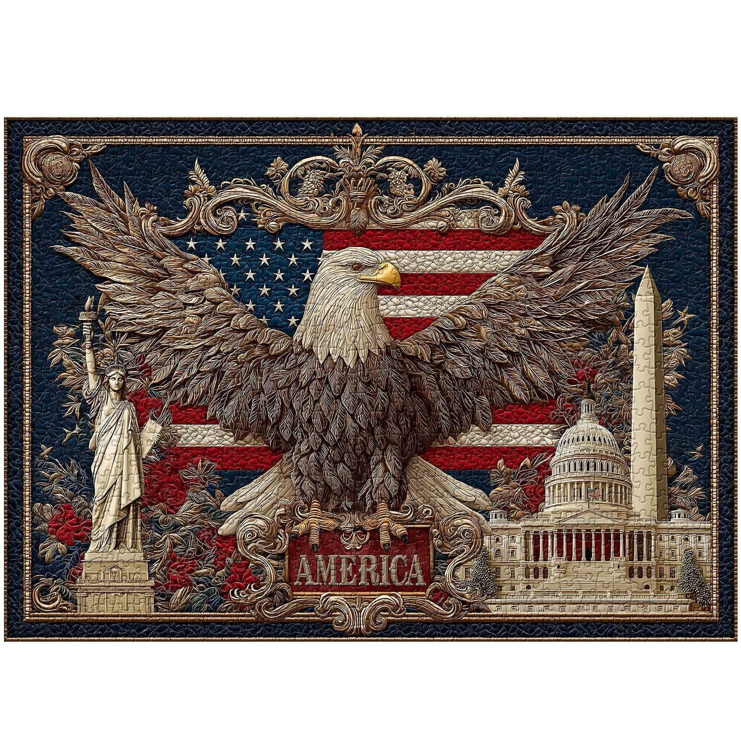American Eagle Glory Jigsaw Puzzle 1000 Pieces