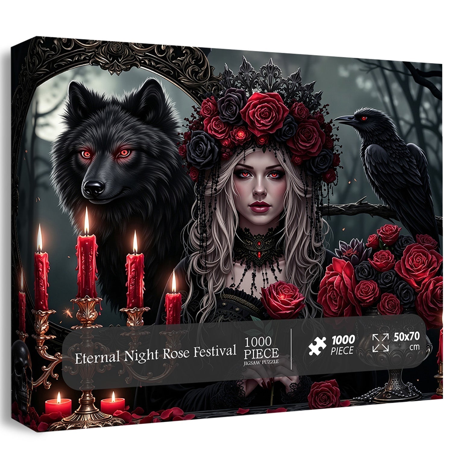 Eternal Night Rose Festival Jigsaw Puzzle 1000 Pieces