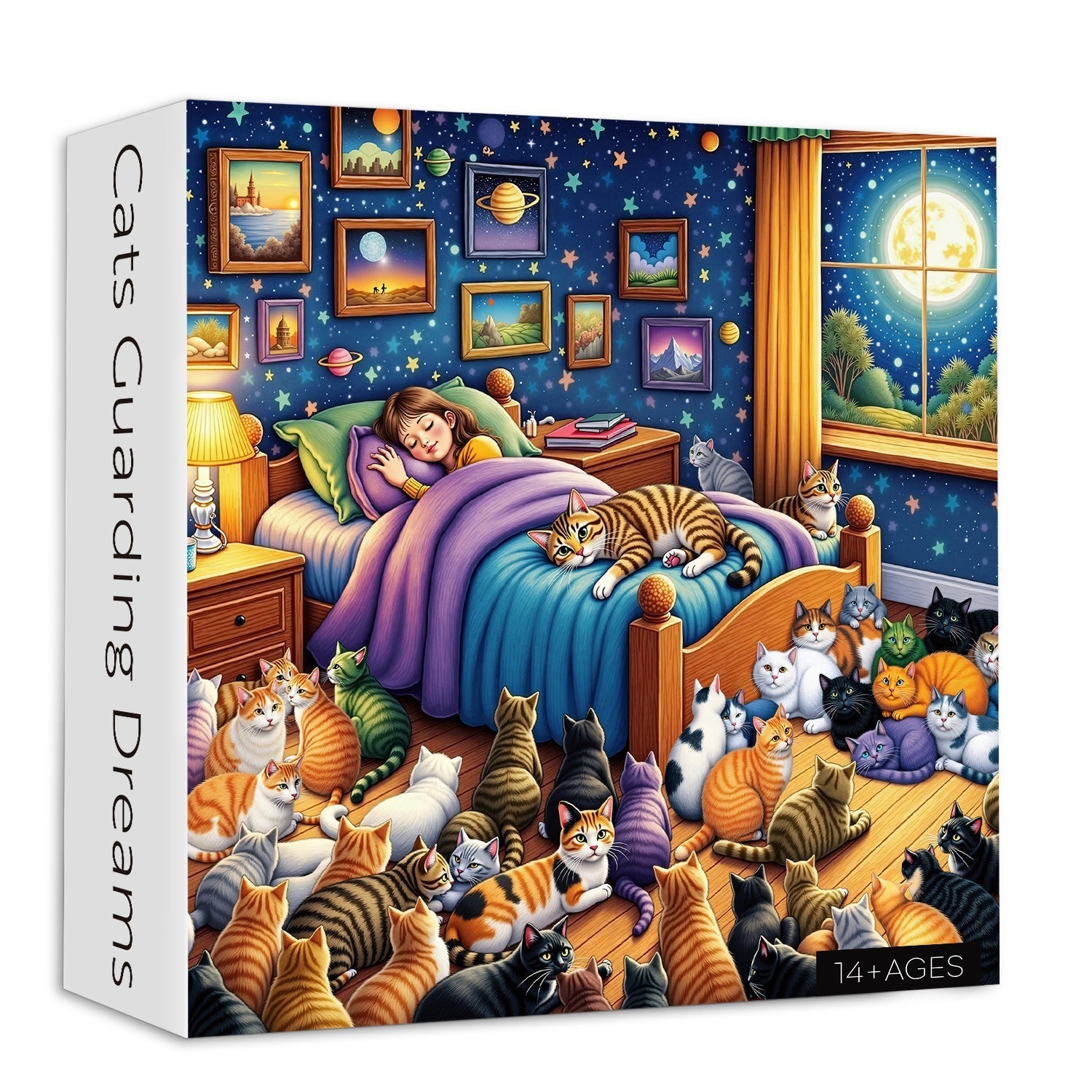 Cats Guarding Dreams Jigsaw Puzzle 1000 Piece