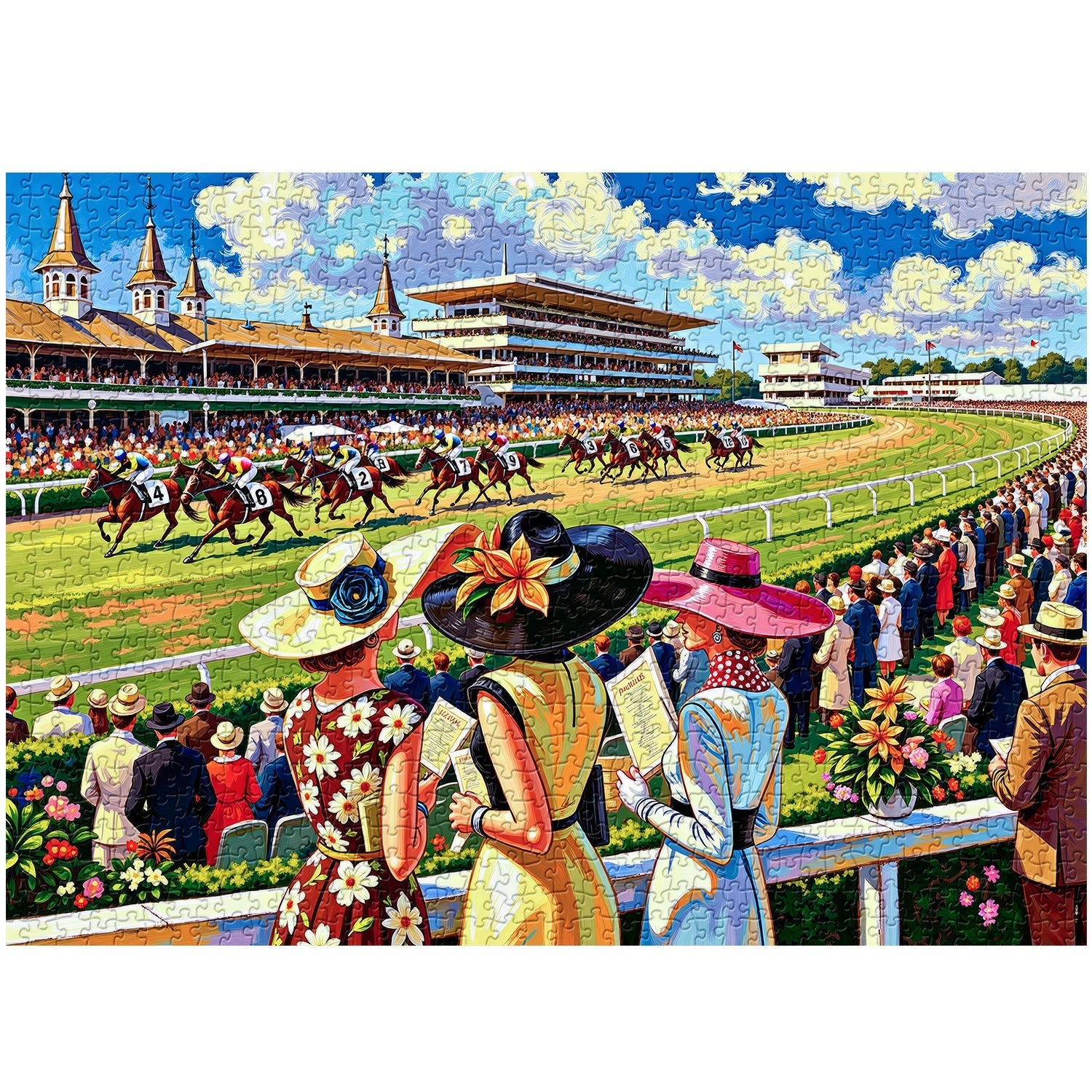 Horse Racing Event Jigsaw Puzzle 1000 Pieces