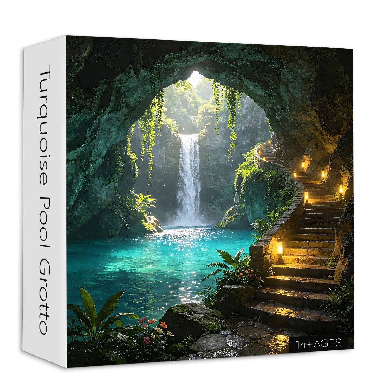Turquoise Pool Grotto Jigsaw Puzzle 1000 Pieces