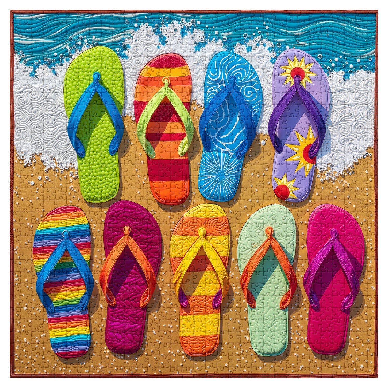 Summer Sandal Party Jigsaw Puzzle 1000 Pieces
