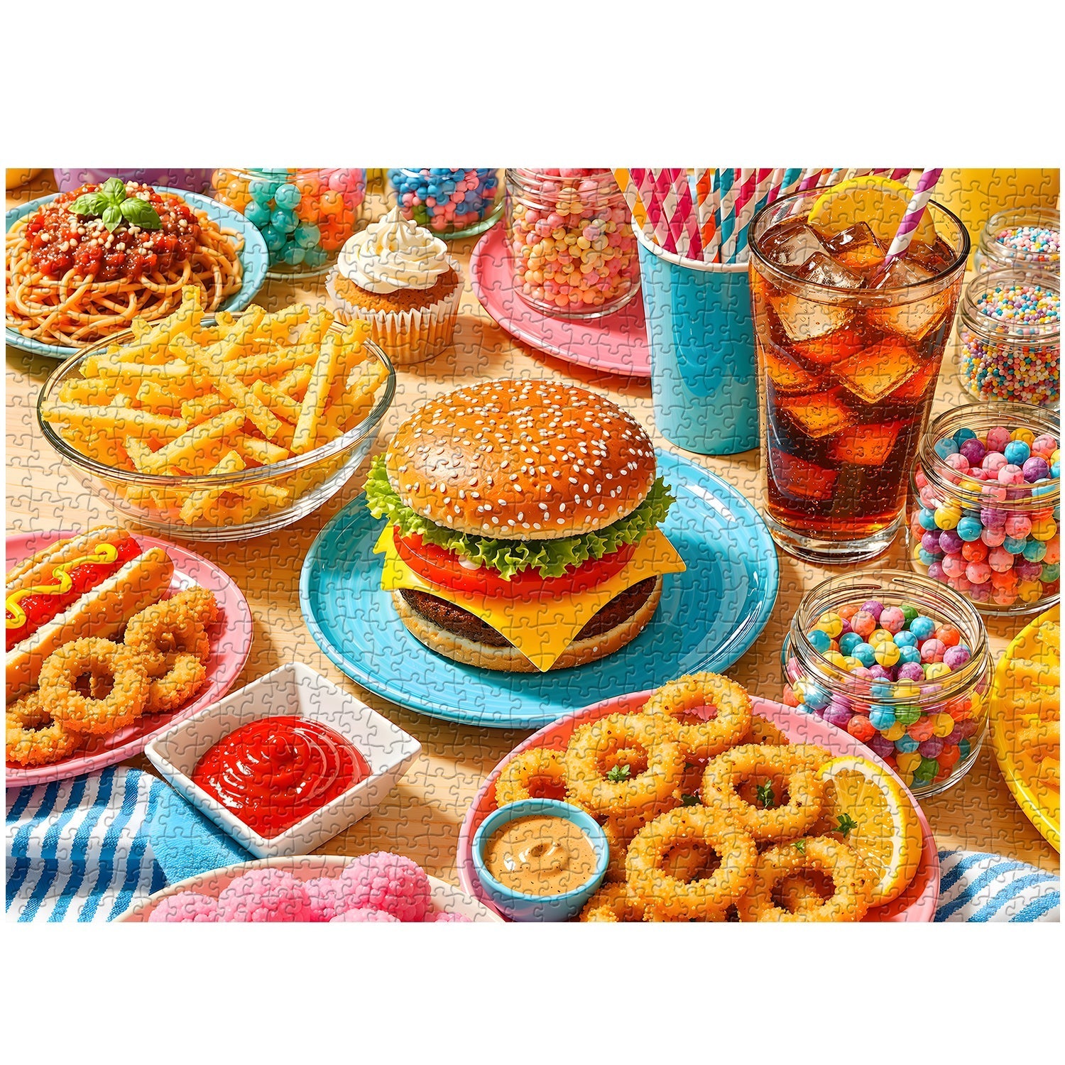 Colorful Bites Jigsaw Puzzle 1000 Pieces