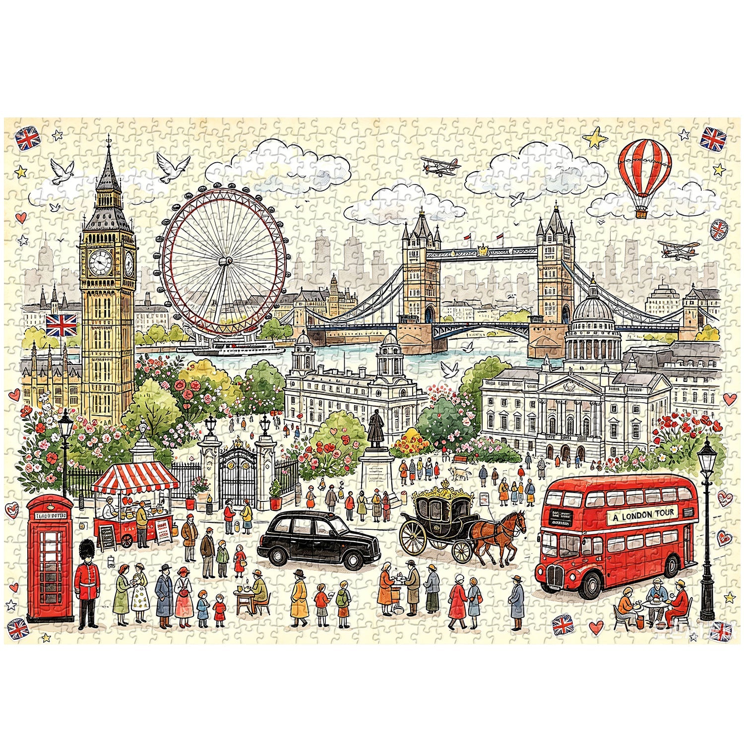 London City Wanderlust Jigsaw Puzzle 1000 Piece
