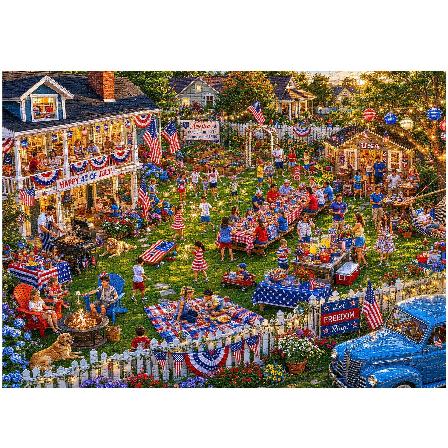 Land of the Free BBQ Jigsaw Puzzle 1000 Pieces