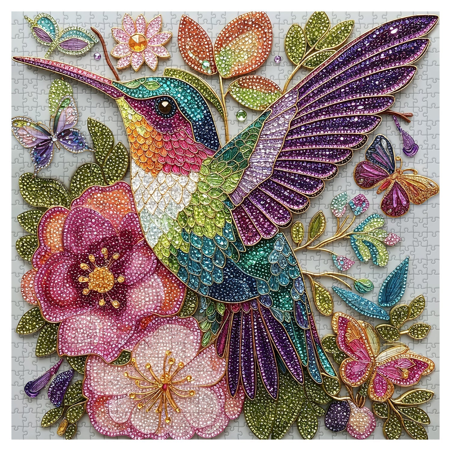 Gem Hummingbird Jigsaw Puzzle 1000 Pieces