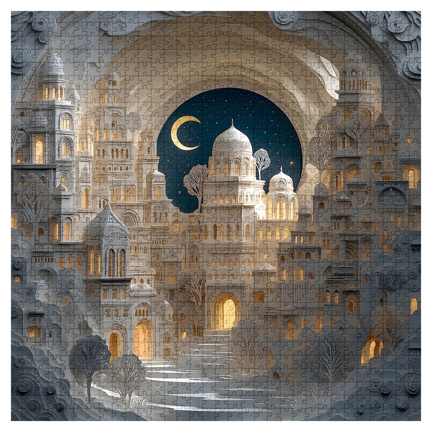 Paper City Art Jigsaw Puzzle 1000 Pieces