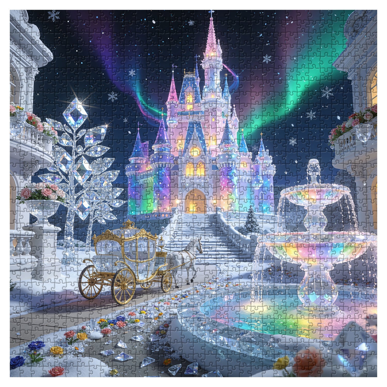 Aurora Crystal Castle Jigsaw Puzzle 1000 Pieces