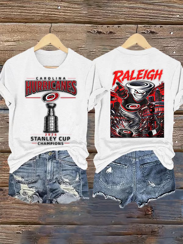 Women's 2026 Ice Hockey Champions Fans Printed T-Shirt