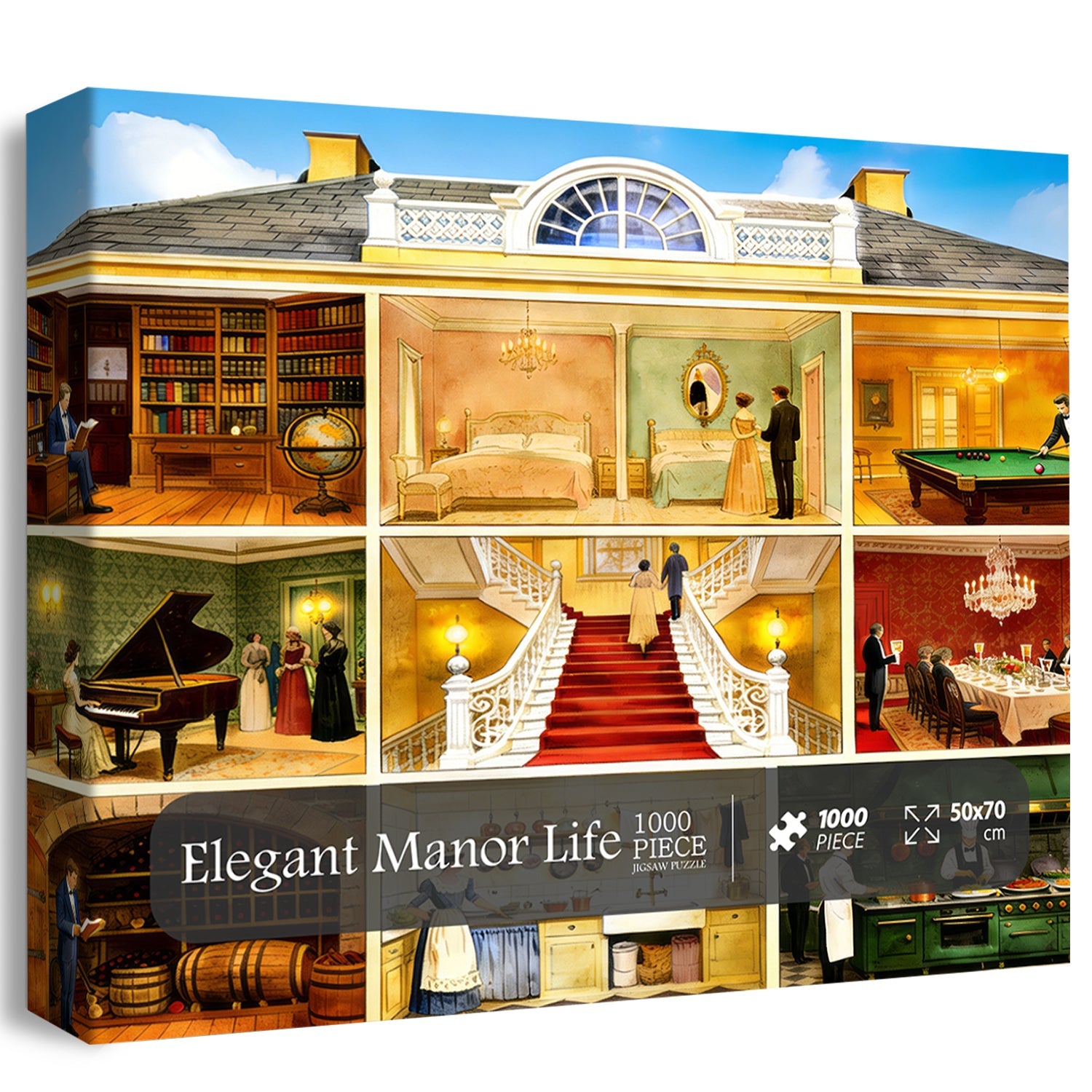Elegant Manor Life Jigsaw Puzzle 1000 Pieces