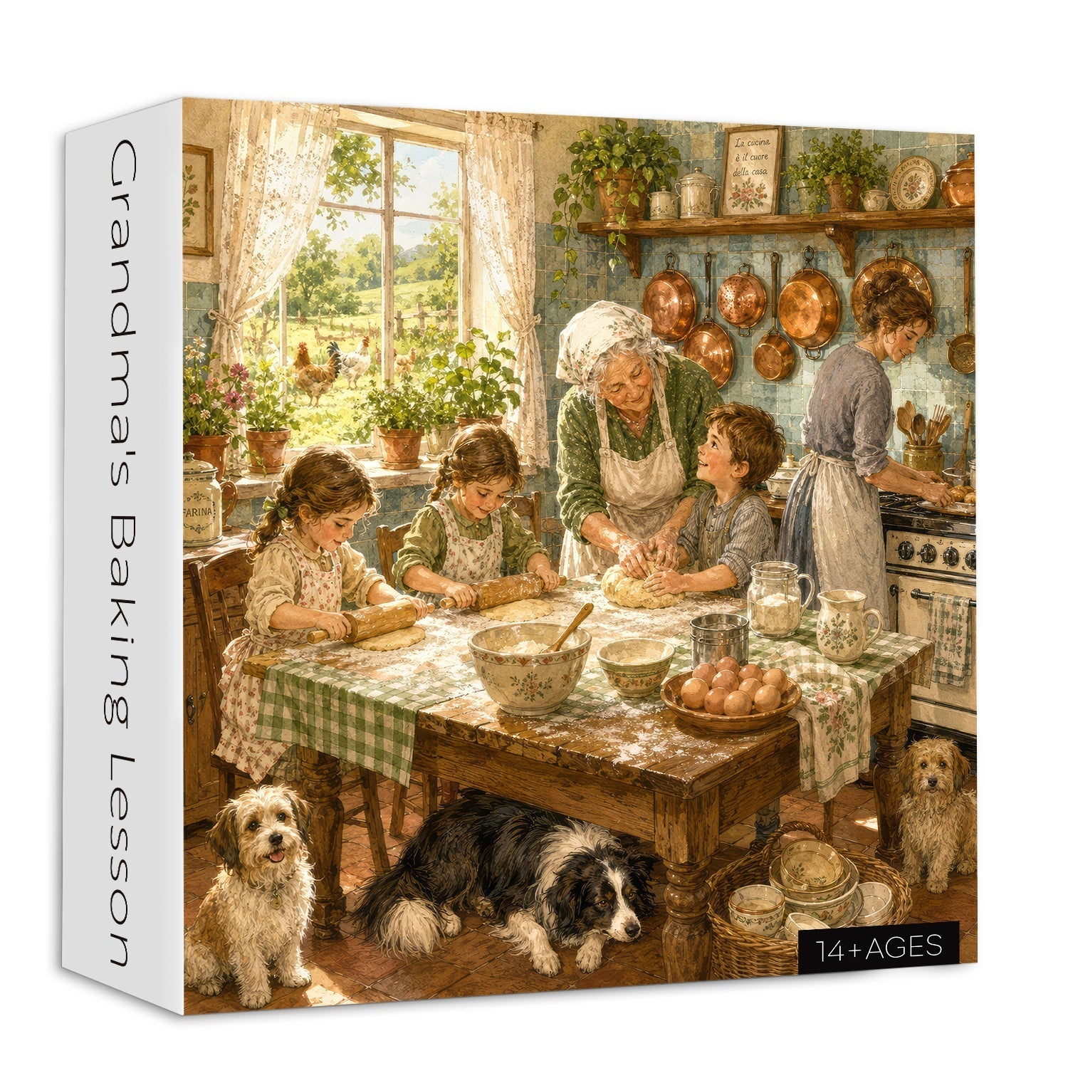 Grandma's Baking Lesson Jigsaw Puzzle 1000 Piece