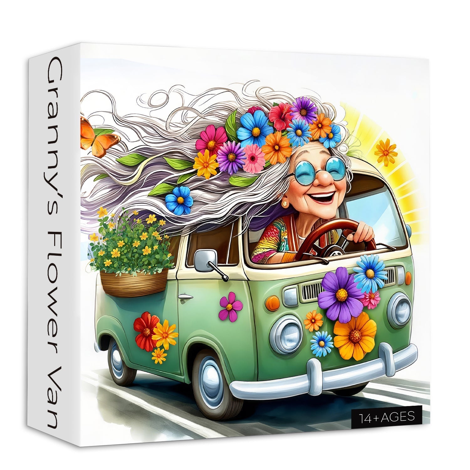 Granny’s Flower Van Jigsaw Puzzles 1000 Pieces