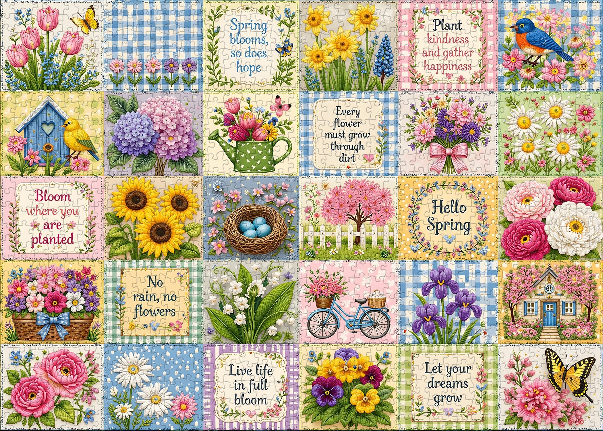 Hello Spring Jigsaw Puzzle 1000 Pieces
