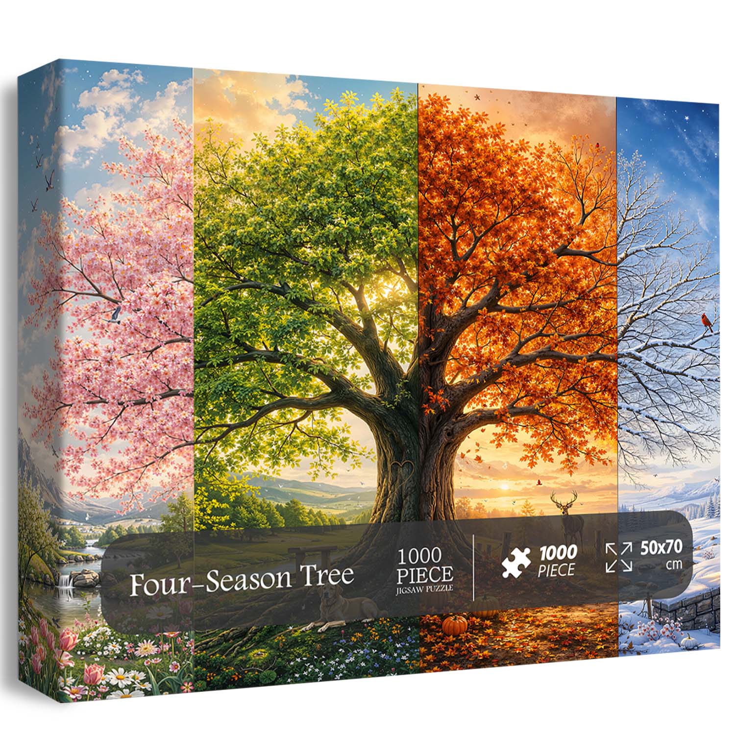 Four-Season Tree Jigsaw Puzzle 1000 Piece