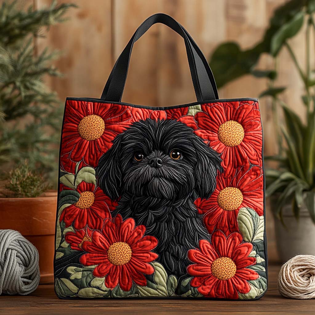 Petal Wink Quilted Tote Bag NCU0NXD707