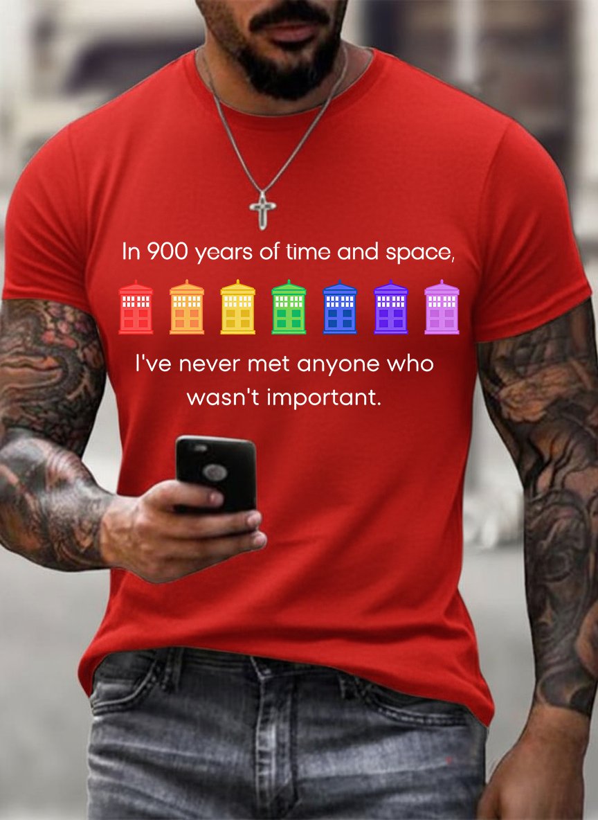 Men's Pride Rainbow Police Box , LGBT Pride Month T-shirt