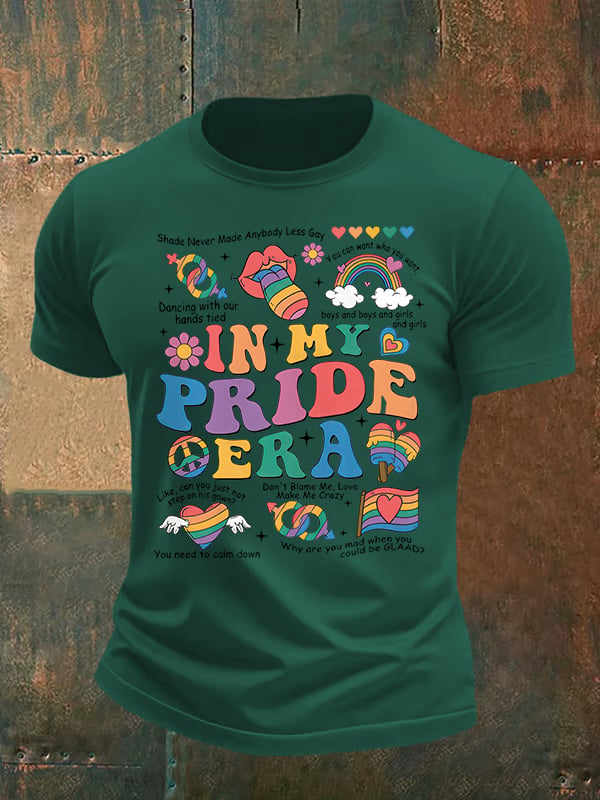 Men's In My Pride Era, Pride Month Print T-Shirt