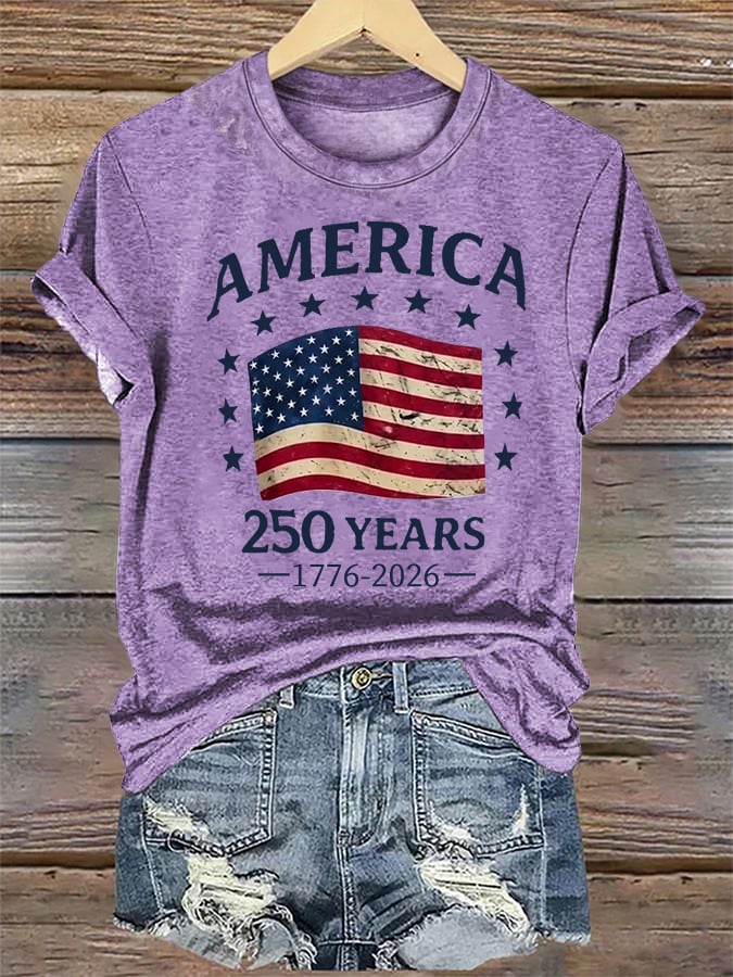 Women's America 250 Print T-Shirt