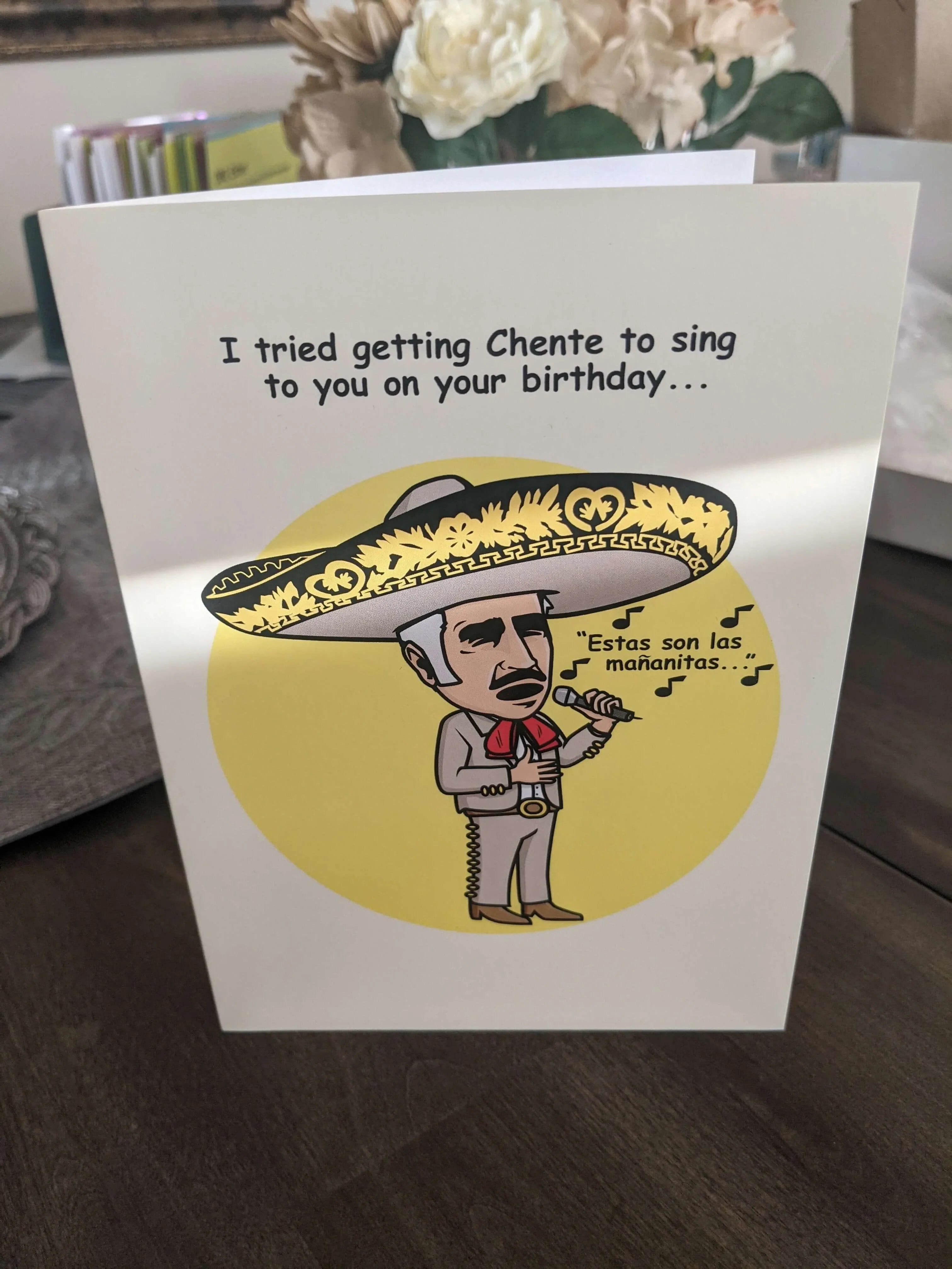 Chente birthday card