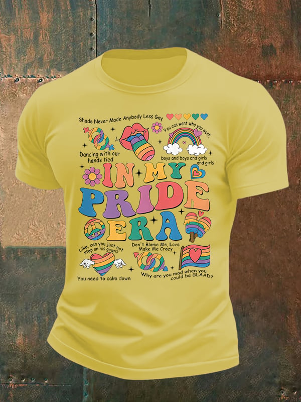 Men's In My Pride Era, Pride Month Print T-Shirt