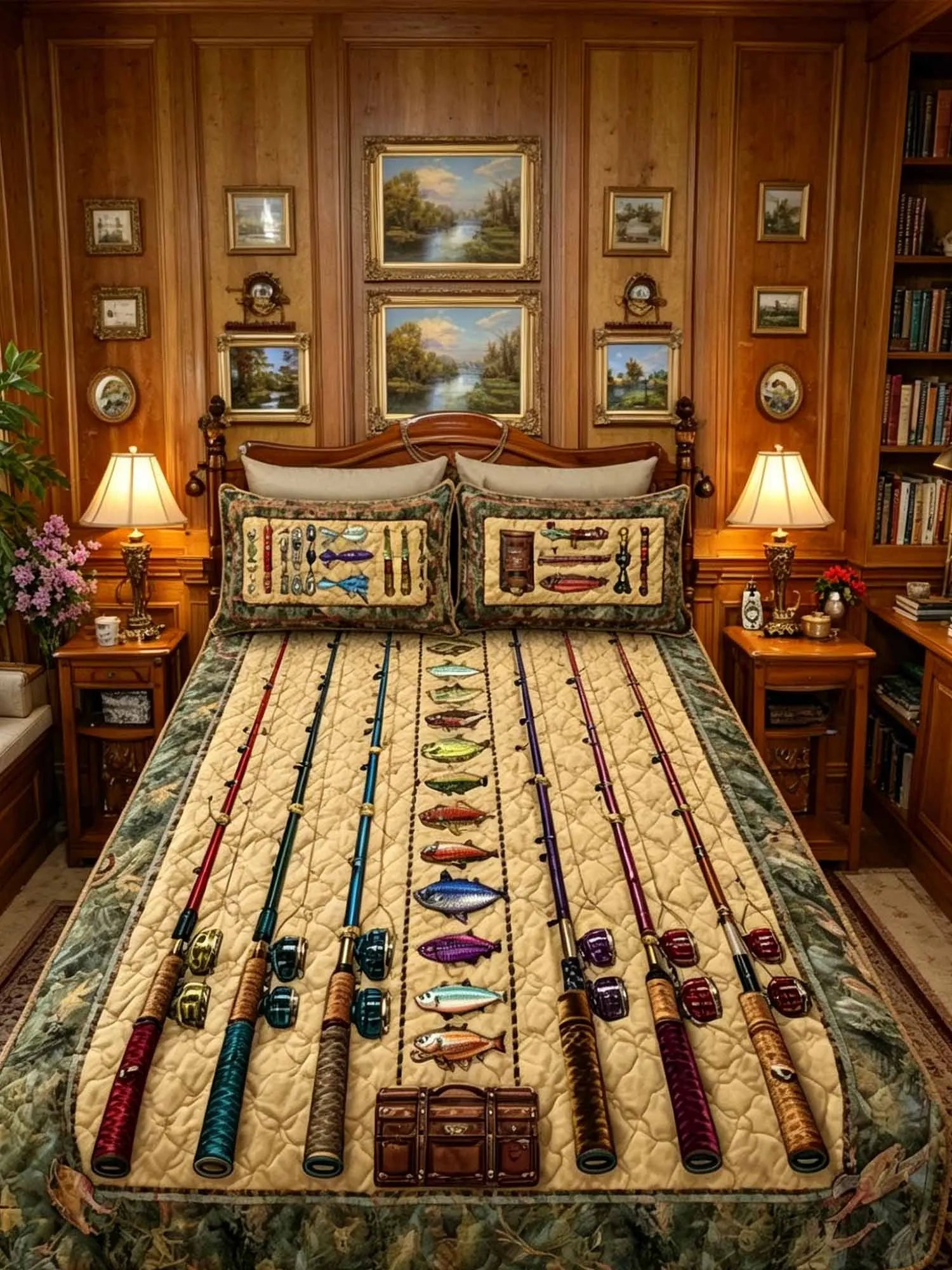 Angler Stripe 3-Piece Quilted Bedding Set
