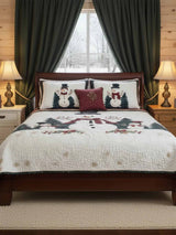 Frosty Friends 3-Piece Quilted Bedding Set