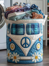 Hippie Van Quilted Laundry Basket