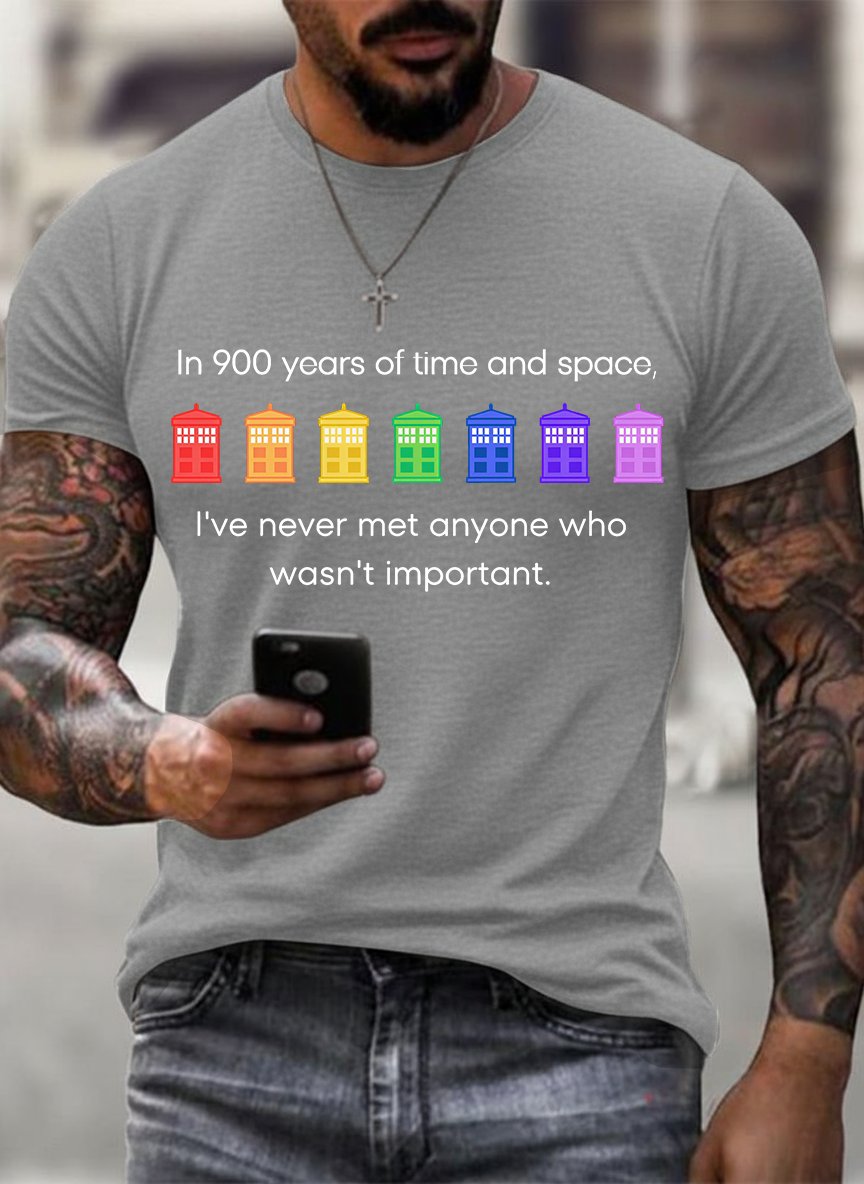 Men's  Pride Rainbow Police Box , LGBT Pride Month T-shirt