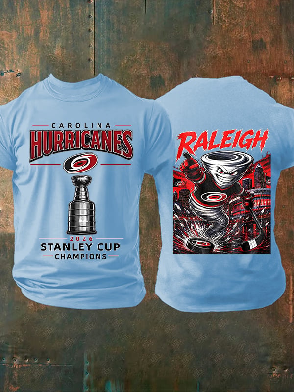 Men's 2026 Ice Hockey Champions Fans Printed T-Shirt