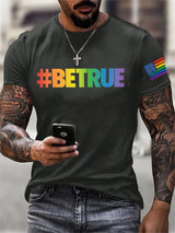 Men's Retro Pride Parade #Betrue Print T-Shirt