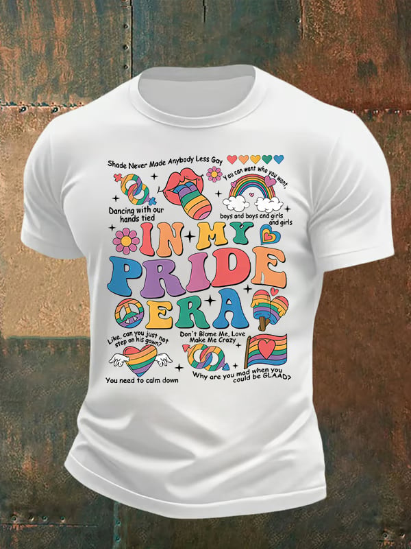 Men's In My Pride Era, Pride Month Print T-Shirt