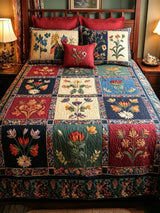 Wildflower Rows 3-Piece Quilted Bedding Set
