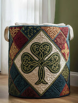 Celtic Knot Quilted Laundry Basket