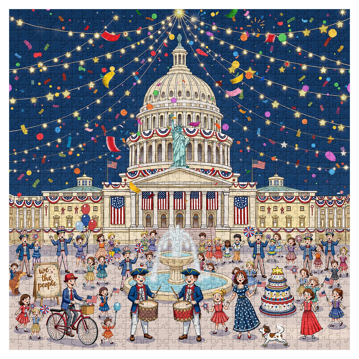 Fireworks & Freedom Jigsaw Puzzle 1000 Pieces