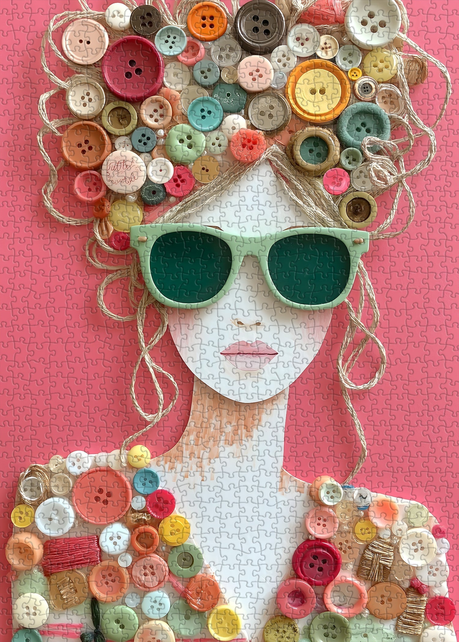 The Button Muse Jigsaw Puzzle 1000 Pieces