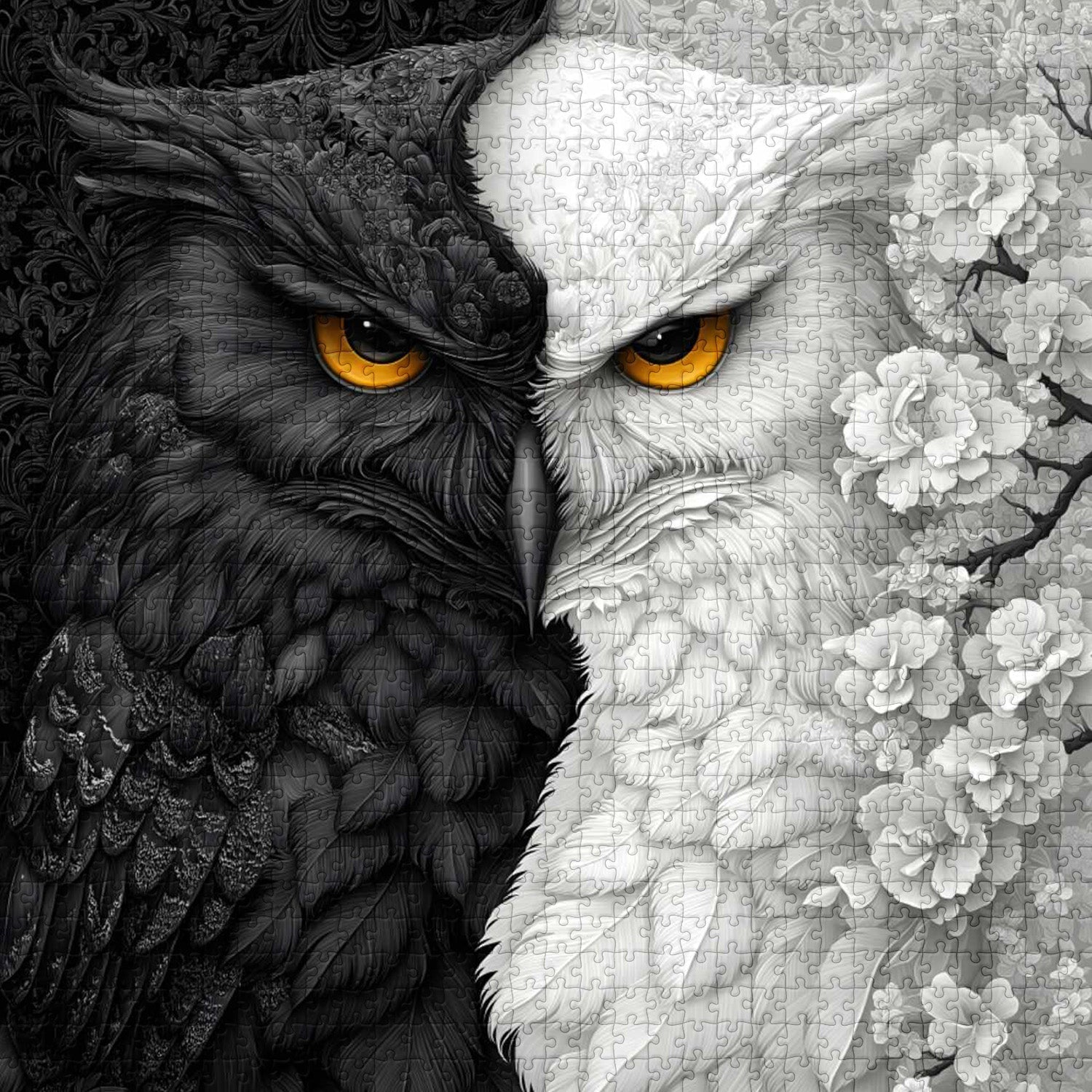 Impossible Difficult Owl Jigsaw Puzzle 1000 Pieces