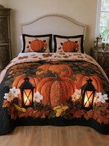 Lantern Light Harvest 3‐Piece Quilted Bedding Set
