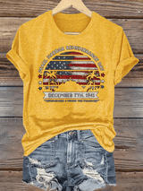 🔥Buy 3 Get 15% Off Women's  Pearl Harbor Memorial Day Hawaii USA Flag Day of Infamy   T-shirt