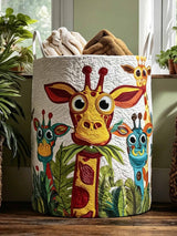 Spot Me If You Can Quilted Laundry Basket