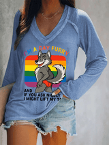Women's  I'm a gay furry Funny LGBTQ Pride Month Shirt