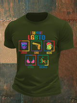 Men's I support LGBTQ Print T-shirt