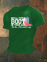 Men's  Courtesy of the Red, White and Blue Cowboy  T-Shirt