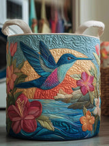 Hummingbird Heaven Quilted Laundry Basket