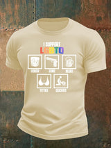 Men's I support LGBTQ Print T-shirt