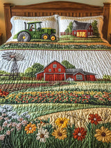 Barnyard Blossom 3-Piece Quilted Bedding Set