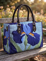 Iris Quilted Leather Strap Bible Handbag