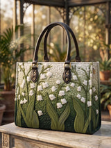 Lily Of The Valley Quilted Leather Strap Bible Handbag
